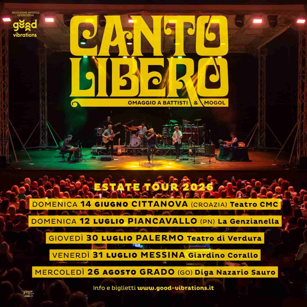CANTO LIBERO ESTATE TOUR 2026 LOGO NEWS